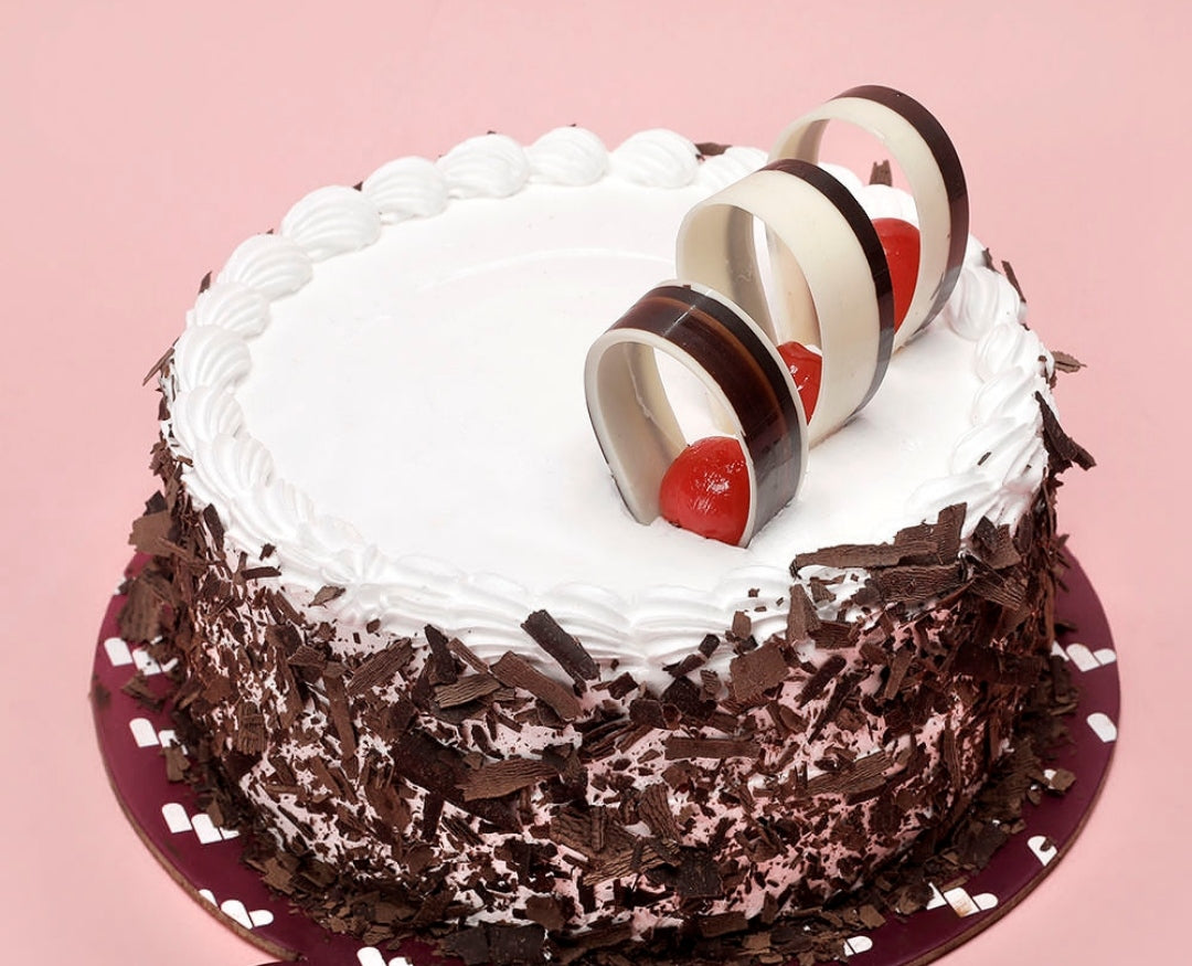 Black Forest Cake With Choco Chip Toppings - The Cake Town