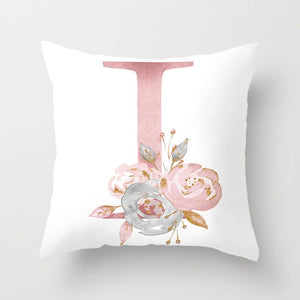 Pink Letter Decorative Pillow Cushion Covers